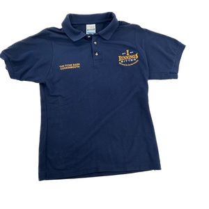 Jennings Brewery England JENNINGS BITTER Ale Beer Polo Shirt Navy Size Medium